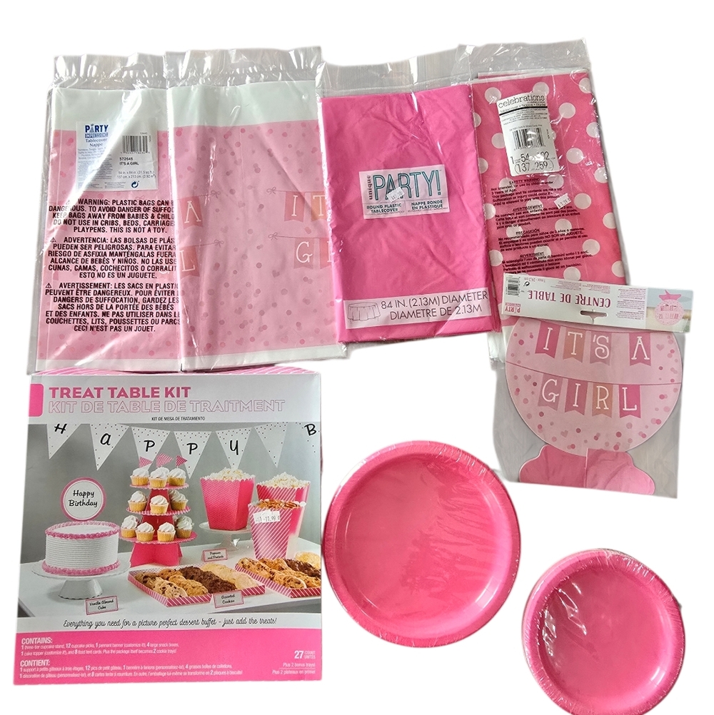 Baby Shower Set Pink And Its A Girl